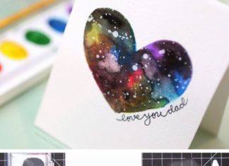 Birthday Gifts Inspiration : Galaxy Card | Easy Homemade Fathers Day Cards to Make | DIY Birthday Cards for D…