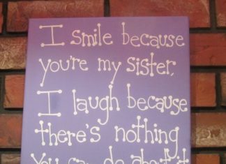 Birthday Gifts Inspiration : Gift for Sisters – Sister Gifts – Canvas Quotes Art – Canvas Quotes- 12×12 Canva…