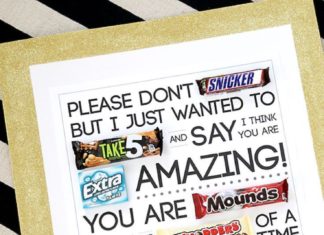 Birthday Gifts Inspiration : The BEST candy gram ideas ever! Notes written with candy. candy cards. (Diy Gift…