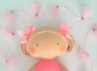 Birthday Gifts Inspiration : ♥ d’anniversaire fille-ballerine rag doll-robe rose ♥ j’ai cousu blonde…