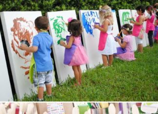 Birthday Party Inspiration : A PAINT PARTY! How fun would this be!