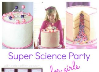 Birthday Party Inspiration : A Super Science Party for girls (and boys) from At The Picket Fence