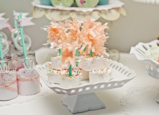 Birthday Party Inspiration : A pretty, peach baking birthday party