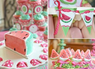 Birthday Party Inspiration : ADORABLE Watermelon themed girl birthday party with TONS of cute IDEAS! via Kara…