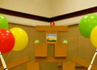 Birthday Party Inspiration : Angry Birds Kid's Birthday Party – Slingshot game