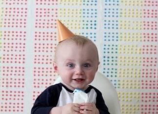 Birthday Party Inspiration : Candy Button Photo Booth Backdrop