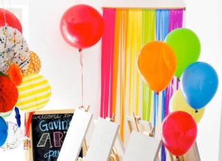 Birthday Party Inspiration : Cute art themed birthday party for the kids! via Kara's Party Ideas