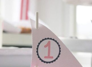 Birthday Party Inspiration : Darling nautical cupcakes at this Sailor Girl + Navy Birthday Party via Kara’s P…