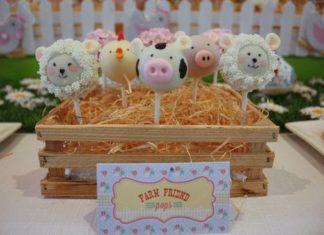 Birthday Party Inspiration : Farm animal cake pops