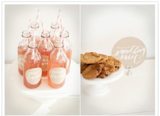 Birthday Party Inspiration : First birthday party, girl first birthday, peach first birthday