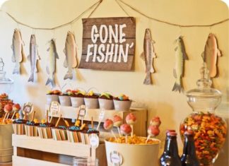 Birthday Party Inspiration : Gone Fishing themed birthday party via Kara’s Party Ideas | KarasPartyIdeas.com