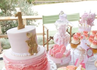 Birthday Party Inspiration : How gorgeous is this #pink #ombre ruffle #cake!