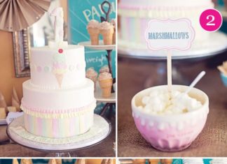 Birthday Party Inspiration : Ice Cream Social First Birthday Party