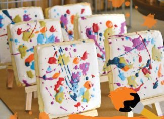 Birthday Party Inspiration : Jackson Pollock Painted Cookies