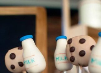 Birthday Party Inspiration : Milk & Cookies cake pops! Cookies and Milk themed 1st Birthday Party Full of REA…