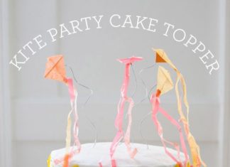 Birthday Party Inspiration : Mini Kite Cake Toppers | Oh Happy Day!