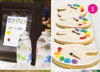 Birthday Party Inspiration : “Mini Masterpieces” Rainbow Art Party