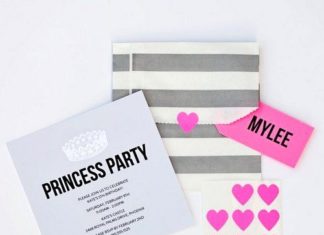 Birthday Party Inspiration : Modern Princess Printable Invitation Design by The TomKat Studio, as seen in Par…