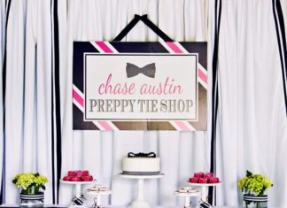 Birthday Party Inspiration : {Pink & Navy} Preppy Tie Birthday Party #hwtm