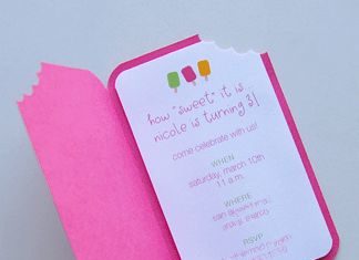 Birthday Party Inspiration : Popsicle Invitations