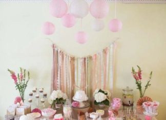 Birthday Party Inspiration : SHABBY CHIC + LACE party ideas! Love the ruffle tablecloth. More ideas via Karas…