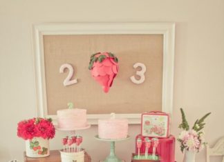 Birthday Party Inspiration : Vintage STRAWBERRY Shortcake themed birthday party via Kara’s Party Ideas KarasP…