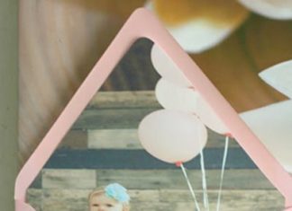 Birthday Party Inspiration : custom pink first birthday party invitation photo envelope liner of the birthday…