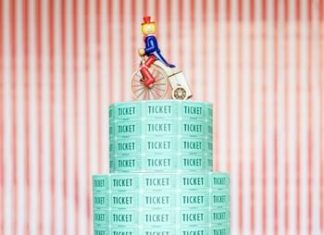 Birthday Party Inspiration : ticket cake #circus #ticket #cake