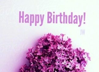 Happy Birthday Wiches : Birthday – a cone of lilacs