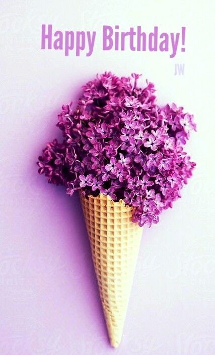 Happy Birthday Wiches : Birthday - a cone of lilacs - AskBirthday.com ...