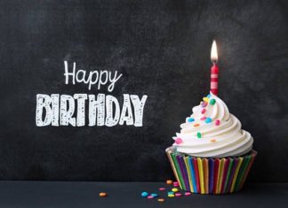 Happy Birthday Wiches : Black Happy Birthday Background