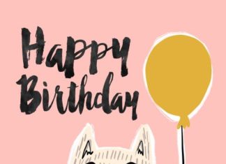 Happy Birthday Wiches : Cat Balloon-Mia Charro