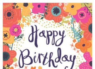 Happy Birthday Wiches : Frankie Van Mourik – Floral_script_birthday_female-01
