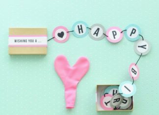 Happy Birthday Wiches : HAPPY BIRTHDAY BANNER BOX DIY