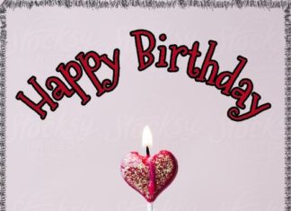 Happy Birthday Wiches : Happy Birthday cupcake candle