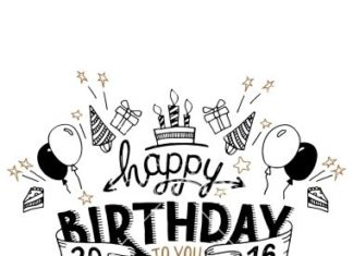 Happy Birthday Wiches : Happy birthday greeting card hand lettering vector …