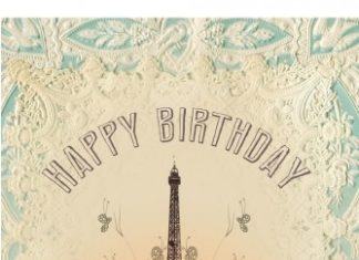 Happy Birthday Wiches : PAPAYA! Art Happy Birthday Mon Amie 5×7 Card – Birthday – Occasions – Papaya!