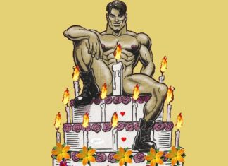 Happy Birthday Wiches : joyeux anniversaire, homme sexy, gateau