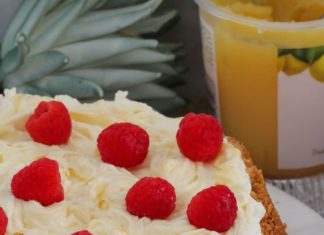 Birthday Cake : The ultimate classic BAKED LEMON CHEESECAKE… a delicious biscuit base filled w…