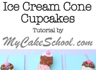 Birthday Cake : Adorable Ice Cream Cone Cupcake Tutorial by MyCakeSchool.com!