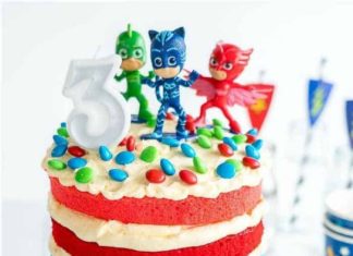 Birthday Party : PJ Maks Birthday Cake an Easy DIY layered birthday cake idea for a little boys o…