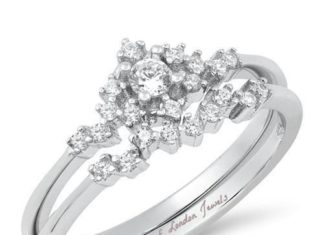 Birthday Gifts Ideas : .5CT Round Cut Russian Lab Diamond Bridal Set