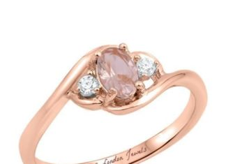 Birthday Gifts Ideas : 14K Rose Gold 1.7CT Oval Cut Pink Morganite Russian lab Diamond Ring