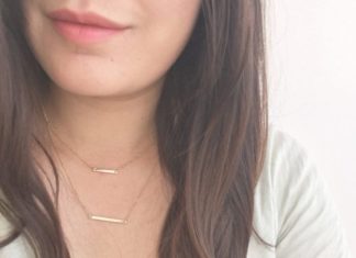 Birthday Gifts Ideas : 25K Gold Double Layer Bar Necklace