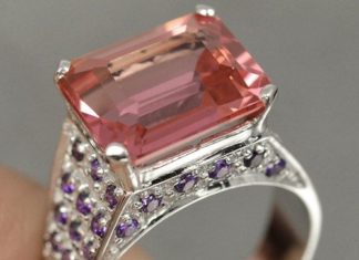 Birthday Gifts Ideas : 7.75 CT Natural Emerald Cut Pink Padparadscha by JoyofLondon