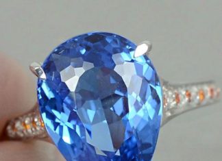 Birthday Gifts Ideas : $90.00USD Natural 8.77CT Pear Cut Swiss Blue Topaz & Round by JoyofLondon