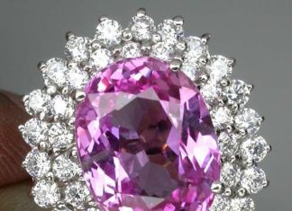 Birthday Gifts Ideas : A Natural 19CT Oval Cut Pink Topaz Promise Engagement Anniversary Wedding 925 St…