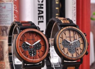 Birthday Gifts Ideas : Apex Men's Zebra & Sandalwood Watch