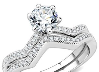 Birthday Gifts Ideas : CT Heart Cut Solitaire Russian Lab Diamond Bridal Set Rings