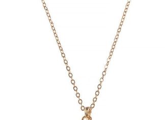 Birthday Gifts Ideas : Gold Diamond Accent Angel Wing Pendant Necklace